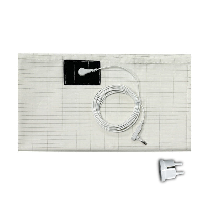 KTX-599507 Conductive Anti-Fatigue Bed Sheet in White - Silver Fiber Organic Cotton, Multiple Sizes Available