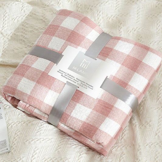 KTX-599827 Pure Cotton Gauze Air Conditioning Towel Blanket - Floral Patterns, Multiple Colors and Sizes Available