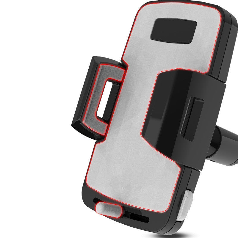 KTX-599891 Multi-Function Suction-Cup Mobile Phone Navigation Bracket for Car Dashboard - Black PC/Silicone