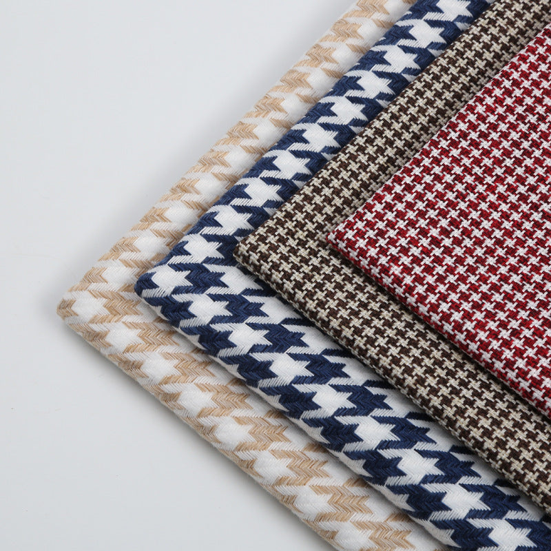 KTX-600659 Thousand Bird Grid Fabric Sofa Stool Pillow Soft Bag/Tablecloth