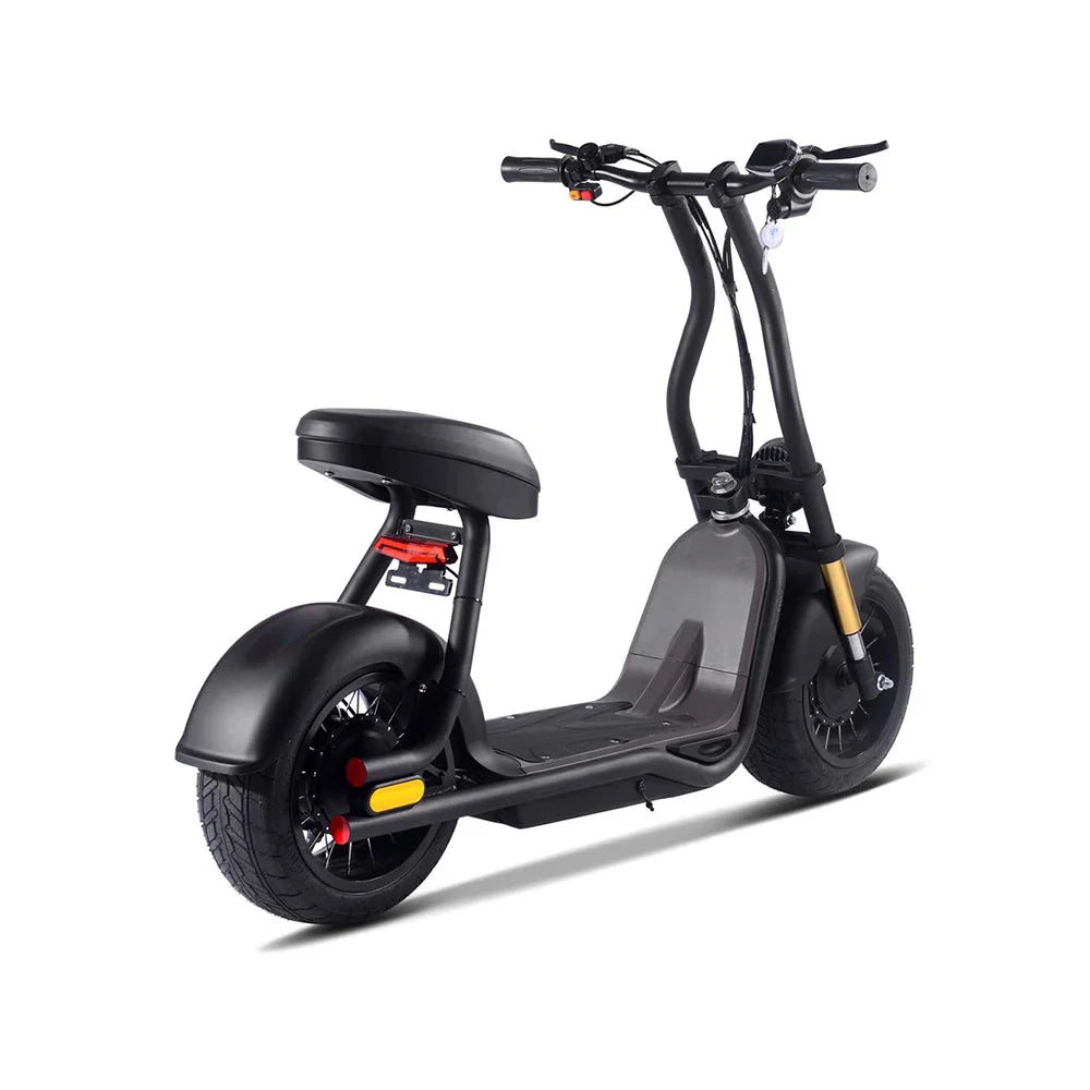 KTX-604627 Citycoco Electric Scooter with Lithium Battery, 1000W Motor, 40km/h Max Speed, 10-inch Tires, Black