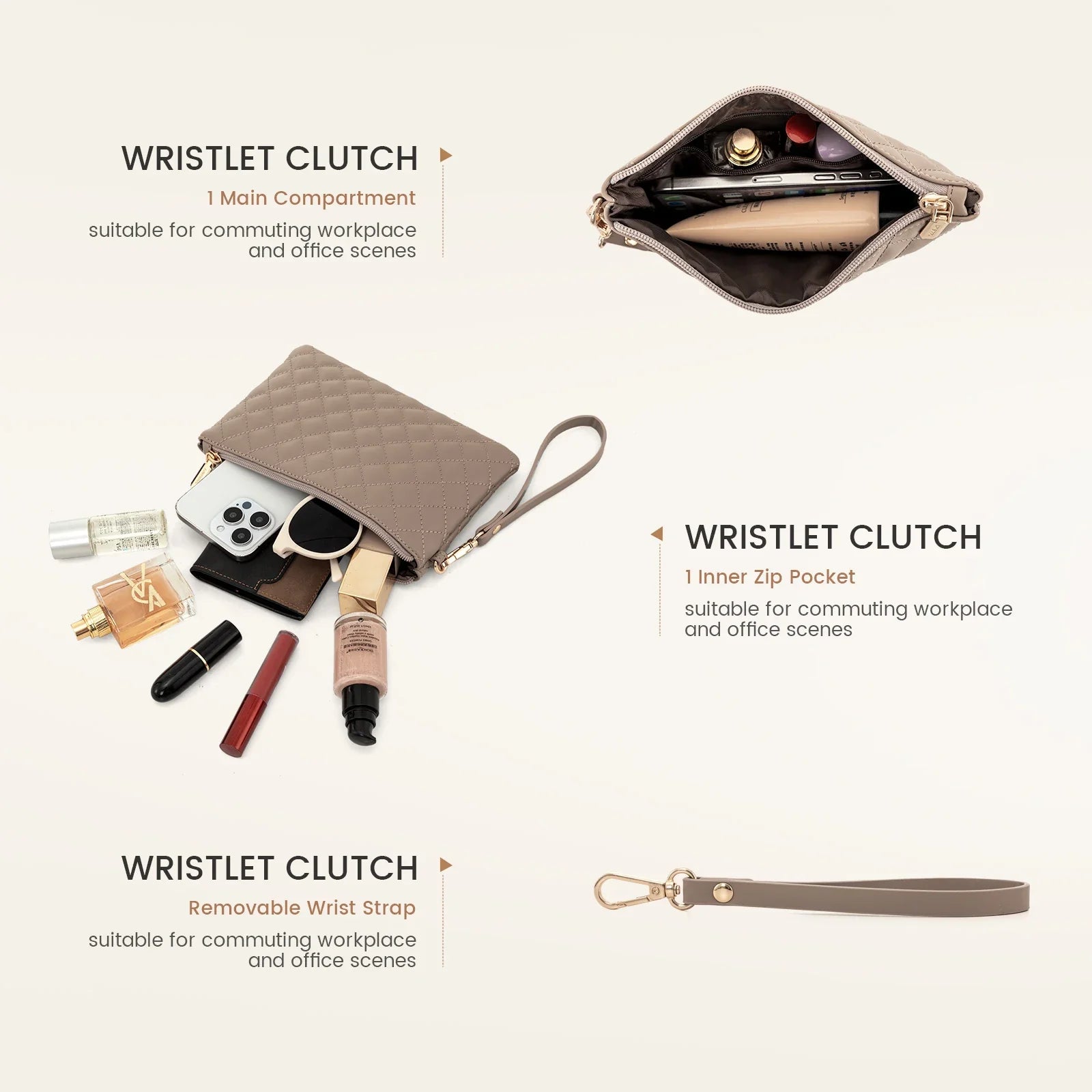 KTX-605971 Functional Canvas Leather Briefcase Tote Bag for 15.6-inch Laptops - Ideal for Work, Travel, and College