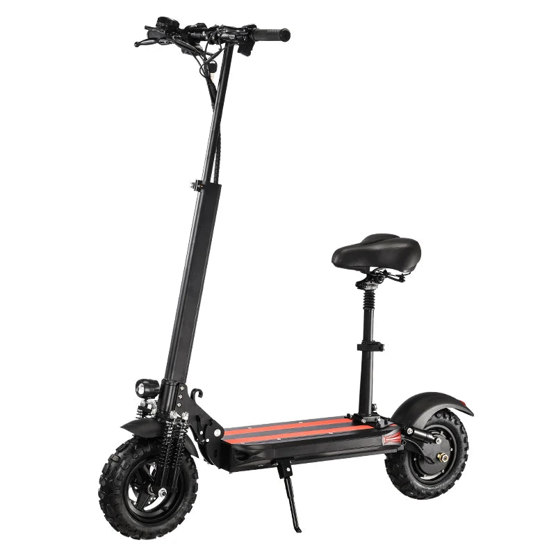 KTX-606931 Foldable 2-Wheel Smart Balance Electric Scooter with Seat, 800W Brushless Motor, 10-Inch Off-Road Tires, 40-60km Range