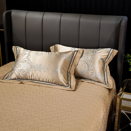 KTX-607571 Cotton Satin Jacquard Pillowcase Set - 2 Pieces, 48cm x 74cm