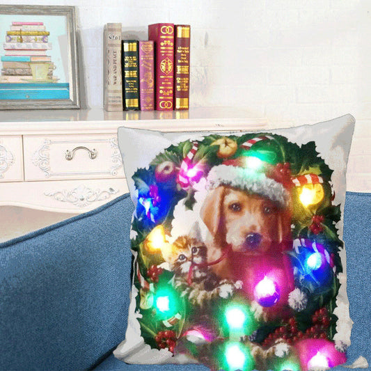 KTX-608787 Linen Pastoral Style Pillowcase for Cozy Home Decor