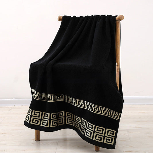 KTX-609299 Wide Satin Jacquard Cotton Bath and Beach Towel - Available in Multiple Colors