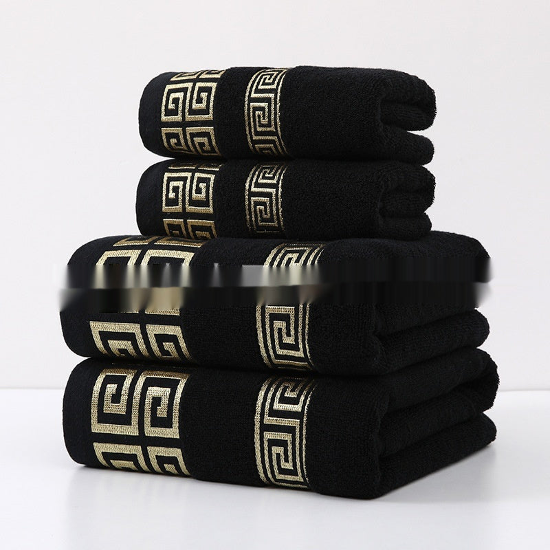 KTX-609299 Wide Satin Jacquard Cotton Bath and Beach Towel - Available in Multiple Colors