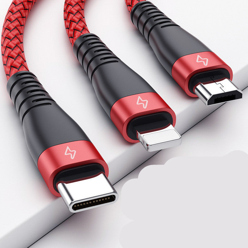 KTX-609939 3-in-1 Micro USB Data Cable, 1.2m Length with Single Connector for Multiple Devices