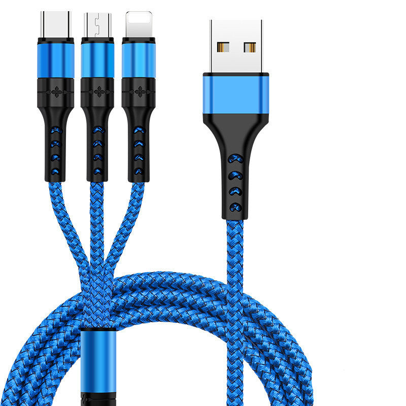 KTX-609939 3-in-1 Micro USB Data Cable, 1.2m Length with Single Connector for Multiple Devices