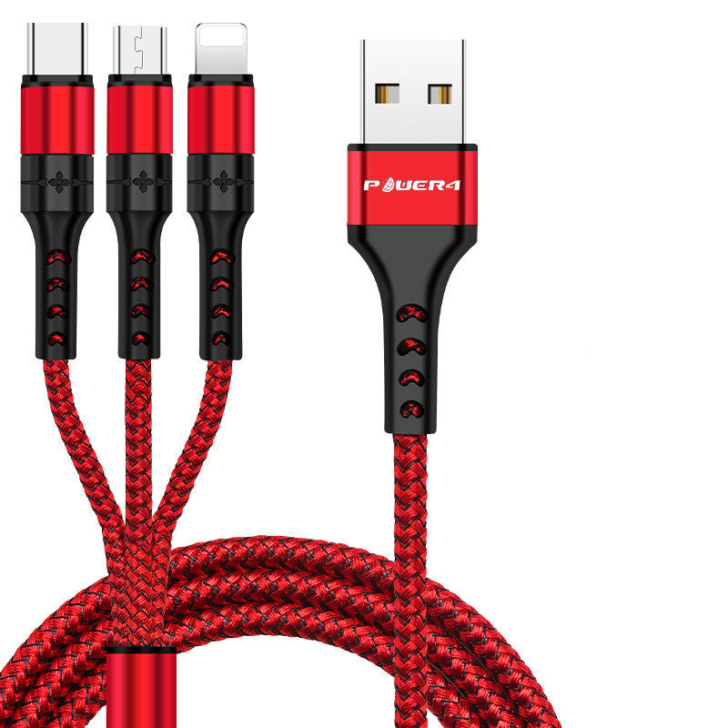 KTX-609939 3-in-1 Micro USB Data Cable, 1.2m Length with Single Connector for Multiple Devices