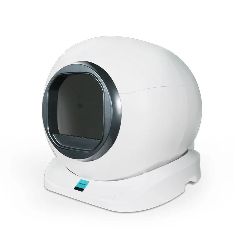 KTX-610323 Smart Eco-Friendly Large Capacity Round Cat Litter Box with 65L Space and Odor Control - Easy Clean with App Access