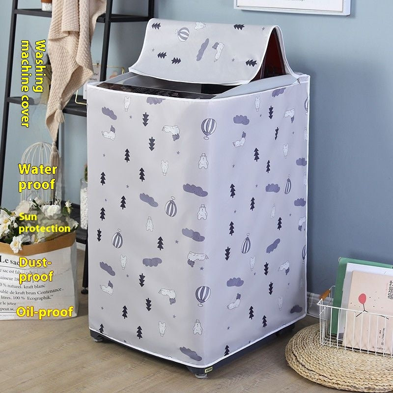 KTX-610835 Waterproof Oxford Cloth Washing Machine Cover with Sun Protection - Stylish Designs Available