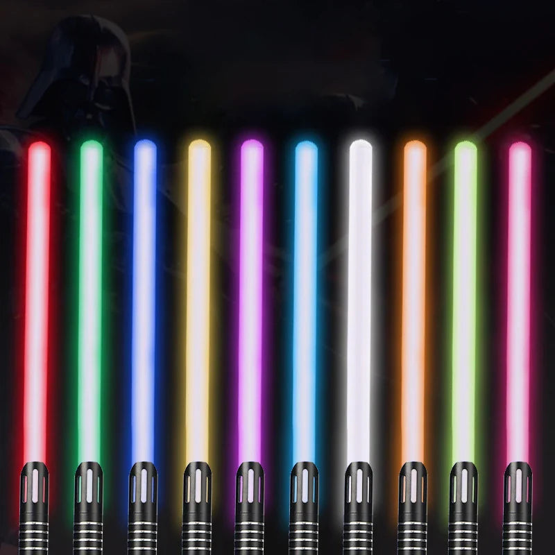 KTX-612435 RGB LED Light Up Sword for Kids - Metal Hilt Dueling Toy with Flashing Sound Effects - Perfect for Cosplay and Parties