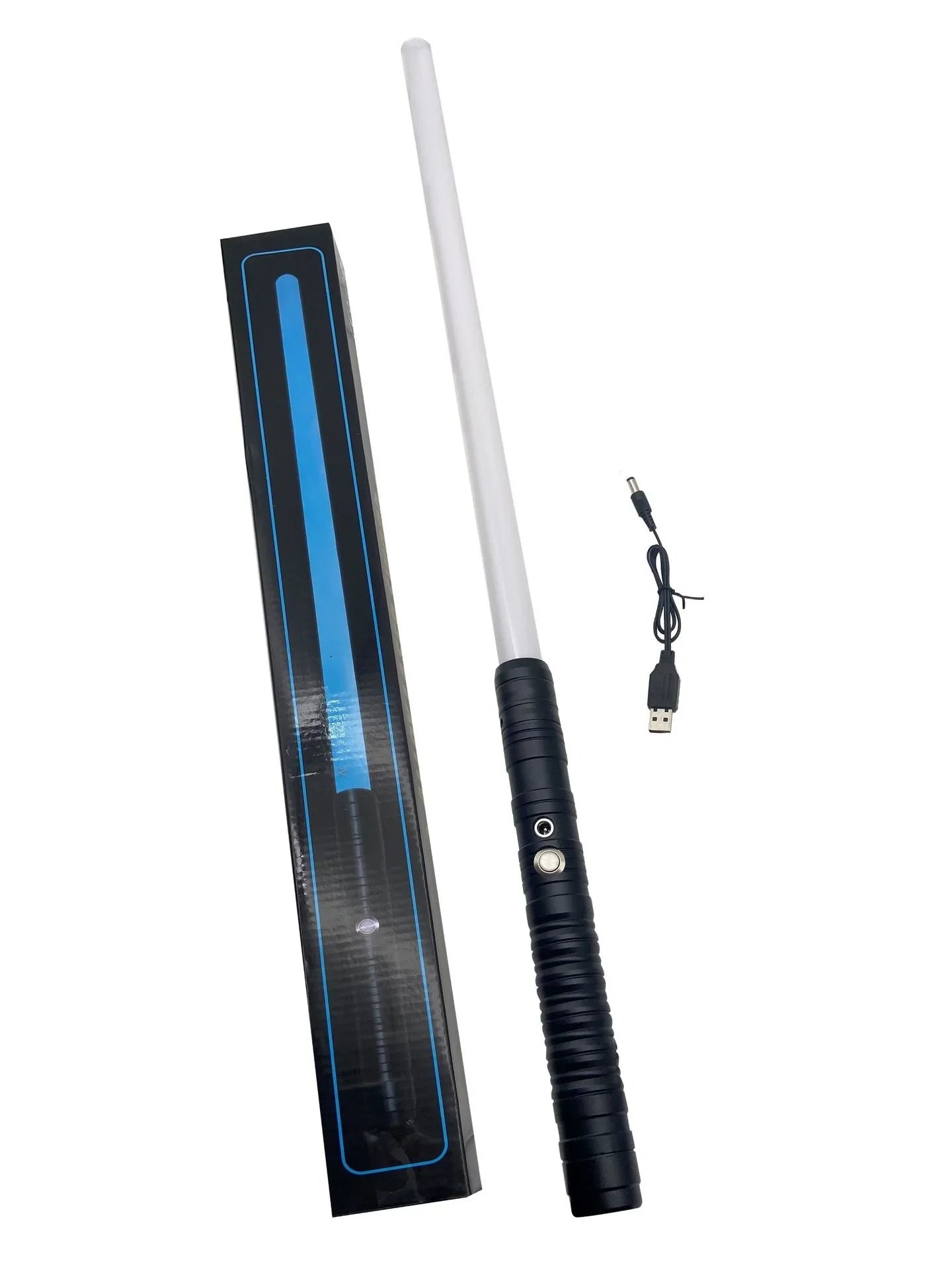 KTX-612435 RGB LED Light Up Sword for Kids - Metal Hilt Dueling Toy with Flashing Sound Effects - Perfect for Cosplay and Parties