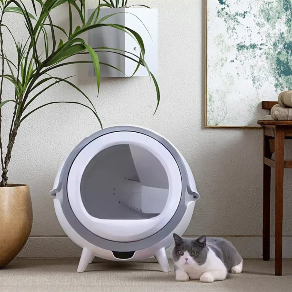 KTX-612627 Self-Cleaning Smart Cat Litter Box with Wifi & Touch Control, 20L Capacity, Easy Clean Design