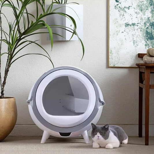 KTX-612627 Self-Cleaning Smart Cat Litter Box with Wifi & Touch Control, 20L Capacity, Easy Clean Design