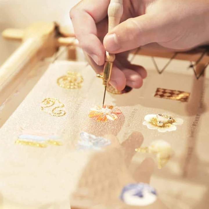 KTX-613011 Aluminum Handle Anti-French Embroidery Crochet Tool - 9cm, 15g