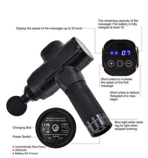 KTX-613395 Physiotherapy Fascia Massage Device for Muscle Recovery and Relaxation