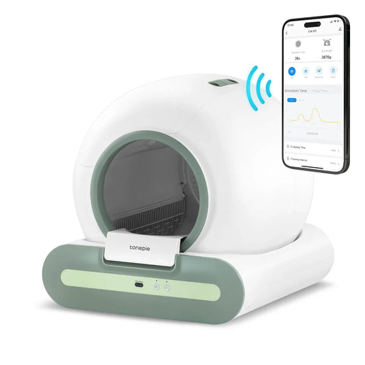 KTX-613779 Automatic Self-Cleaning 70L Plastic Cat Litter Box with Eco-Friendly Enclosure