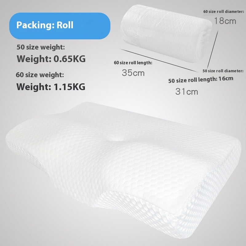 KTX-614163 Butterfly Shaped Memory Foam Pillow for Cervical Support with Rebound Technology