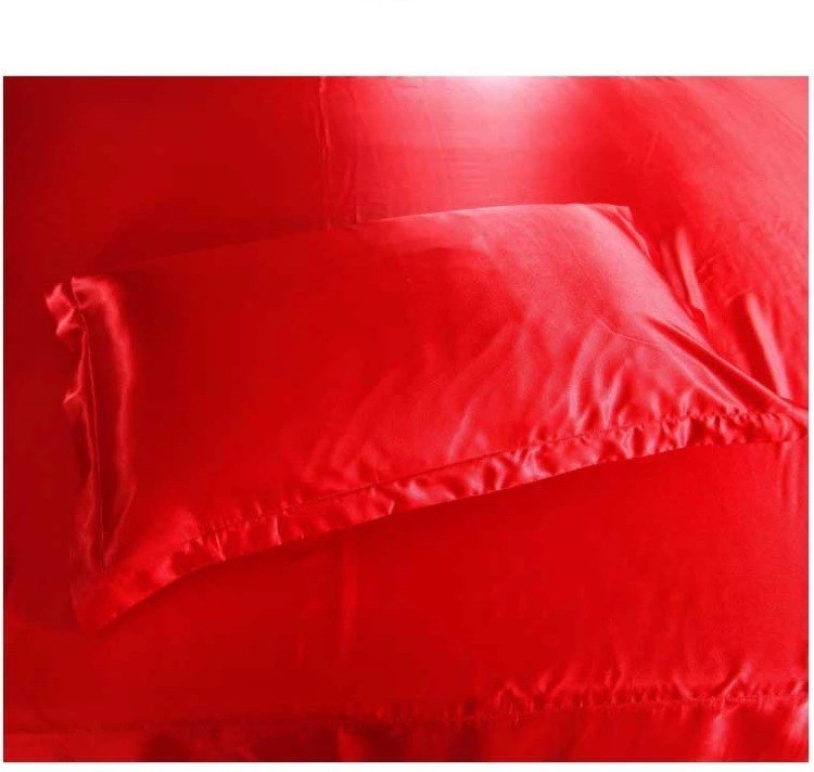 KTX-614483 Silk Satin Feel Single Pillowcase Made from Soft Polyester Fiber