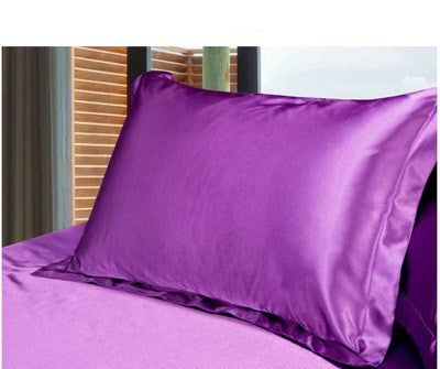 KTX-614483 Silk Satin Feel Single Pillowcase Made from Soft Polyester Fiber