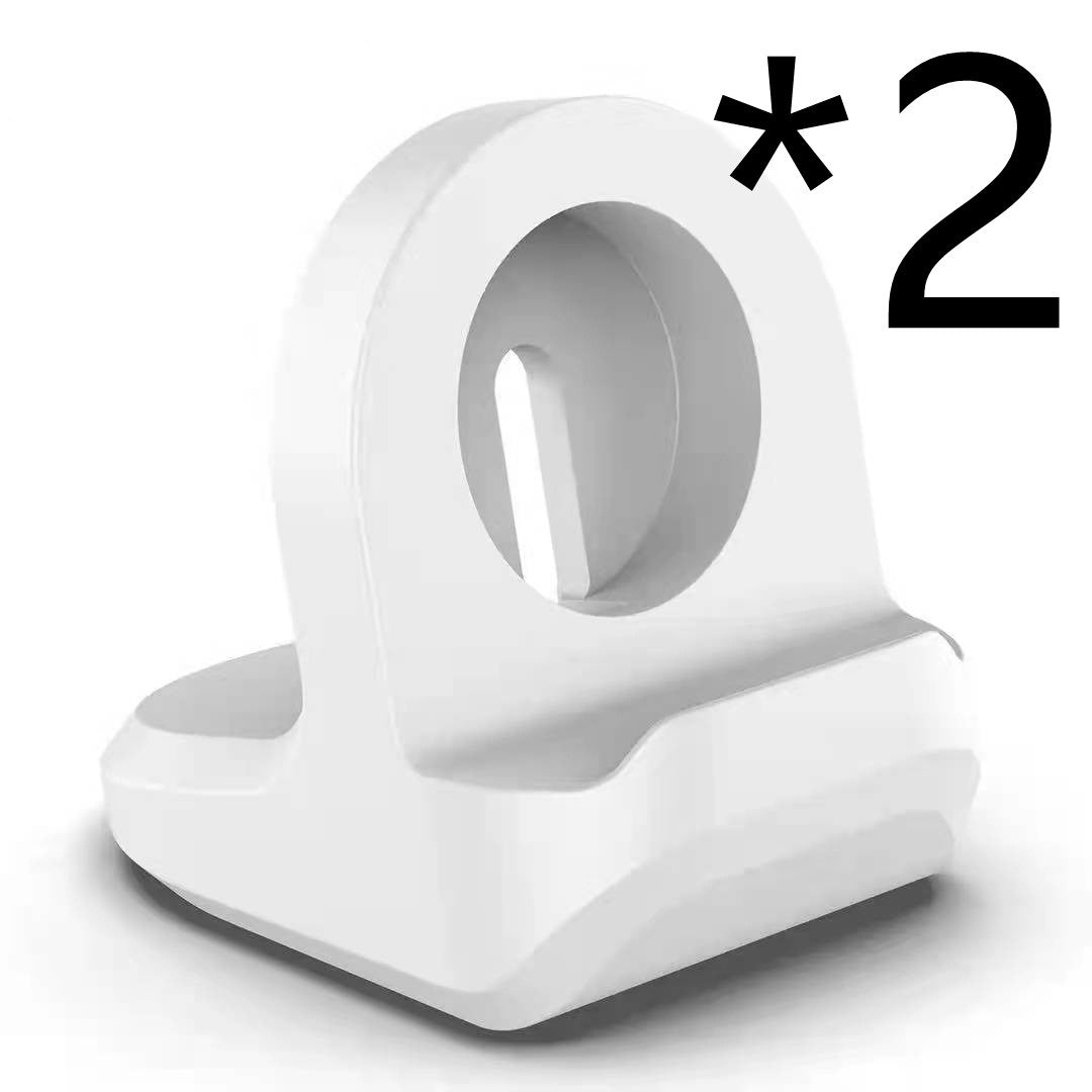 KTX-614547 Silicone Charging Stand for Apple Devices - Compact Desktop Base in Red, Dark Blue, Pink