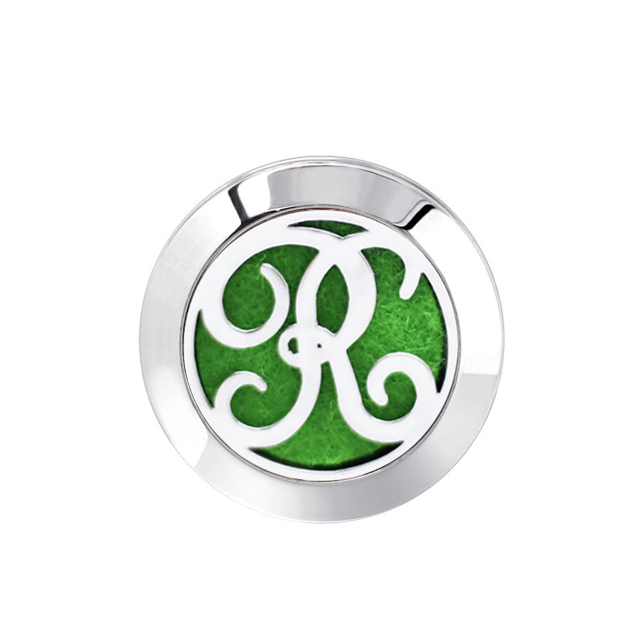 KTX-616467 Hollow Design Stainless Steel Cufflinks for Aromatherapy with Essential Oil Chamber