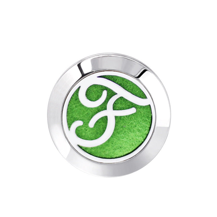 KTX-616467 Hollow Design Stainless Steel Cufflinks for Aromatherapy with Essential Oil Chamber