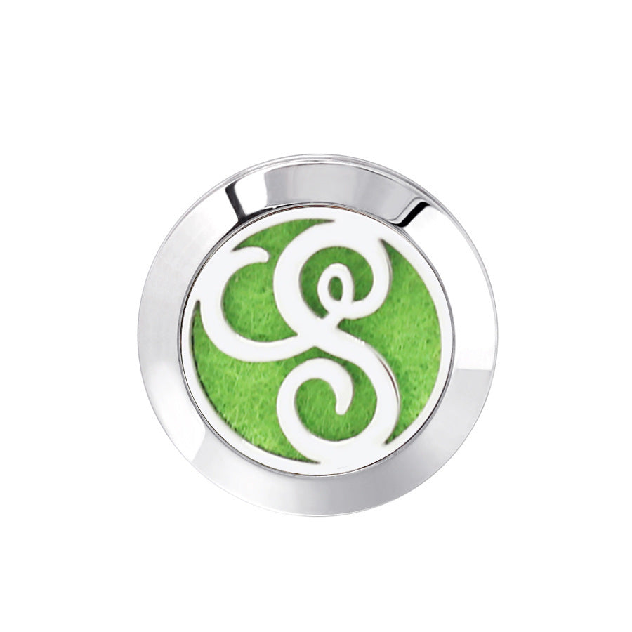 KTX-616467 Hollow Design Stainless Steel Cufflinks for Aromatherapy with Essential Oil Chamber