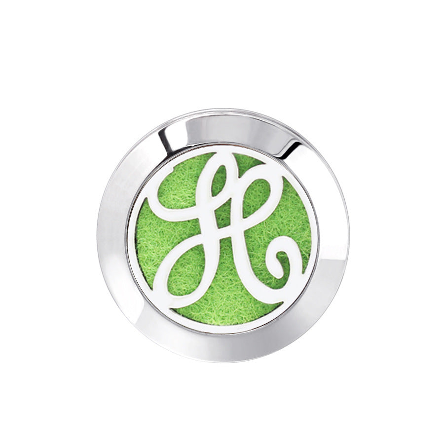 KTX-616467 Hollow Design Stainless Steel Cufflinks for Aromatherapy with Essential Oil Chamber