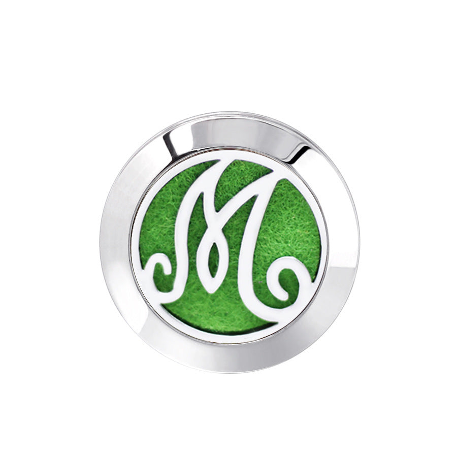 KTX-616467 Hollow Design Stainless Steel Cufflinks for Aromatherapy with Essential Oil Chamber