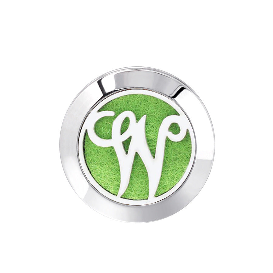 KTX-616467 Hollow Design Stainless Steel Cufflinks for Aromatherapy with Essential Oil Chamber