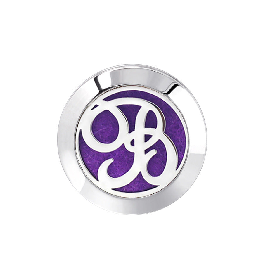 KTX-616467 Hollow Design Stainless Steel Cufflinks for Aromatherapy with Essential Oil Chamber