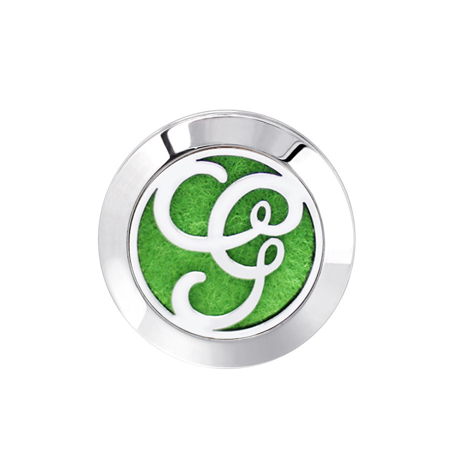 KTX-616467 Hollow Design Stainless Steel Cufflinks for Aromatherapy with Essential Oil Chamber