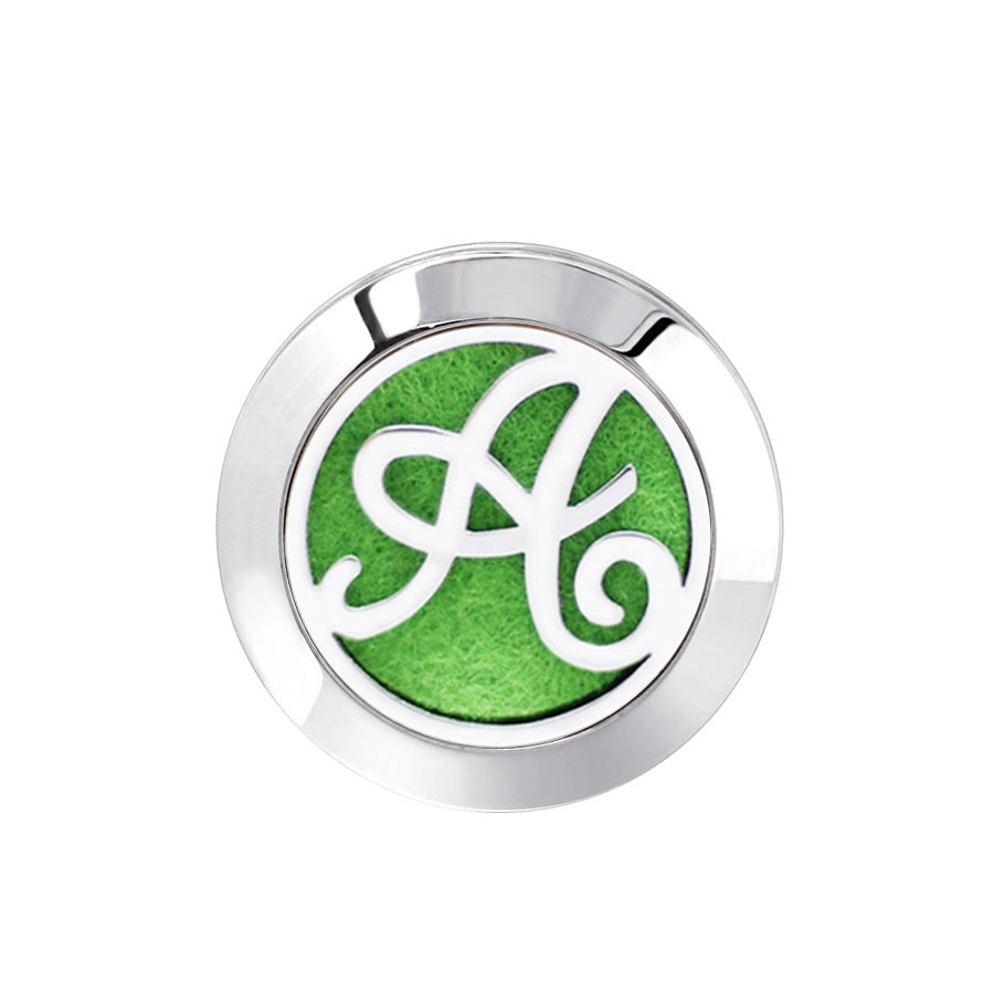 KTX-616467 Hollow Design Stainless Steel Cufflinks for Aromatherapy with Essential Oil Chamber