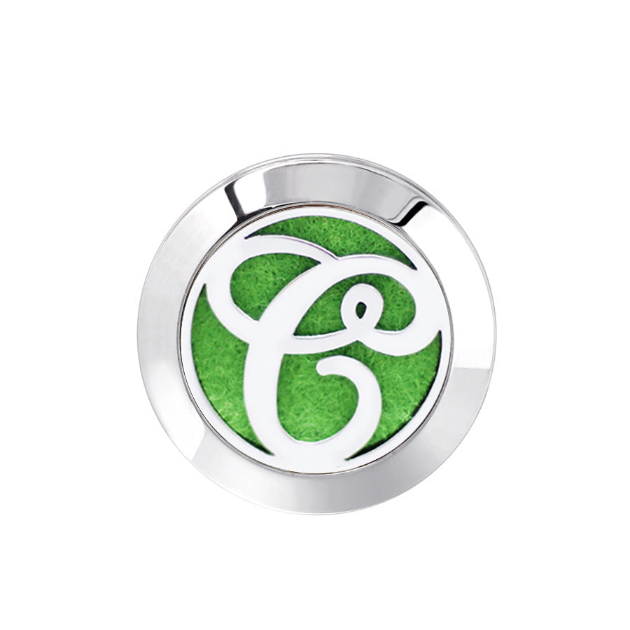 KTX-616467 Hollow Design Stainless Steel Cufflinks for Aromatherapy with Essential Oil Chamber