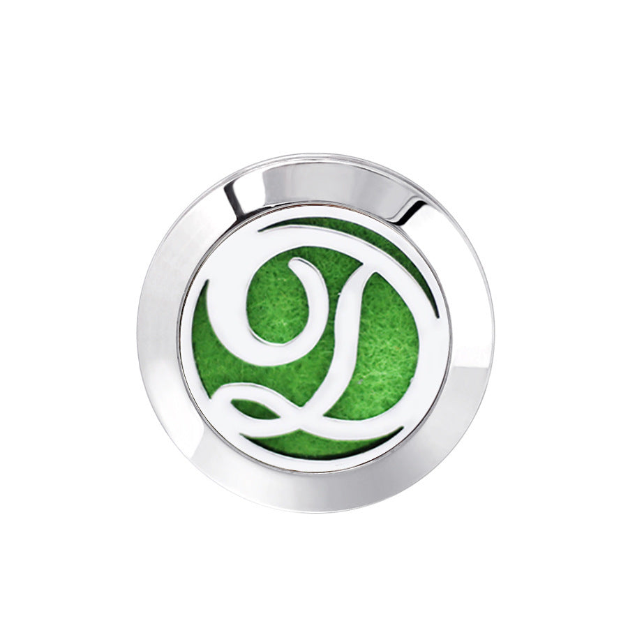 KTX-616467 Hollow Design Stainless Steel Cufflinks for Aromatherapy with Essential Oil Chamber