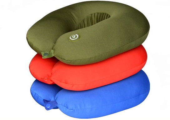KTX-616467 U-Shaped Neck Massage Pillow with 6 Massage Patterns and Music Function - Available in Red, Blue, and Black
