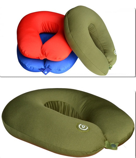 KTX-616467 U-Shaped Neck Massage Pillow with 6 Massage Patterns and Music Function - Available in Red, Blue, and Black