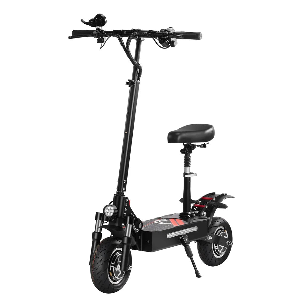 KTX-616659 10-inch All Terrain Electric Scooter with 3200W Motor and 19Ah Battery, 60-70km Range, Foldable Design