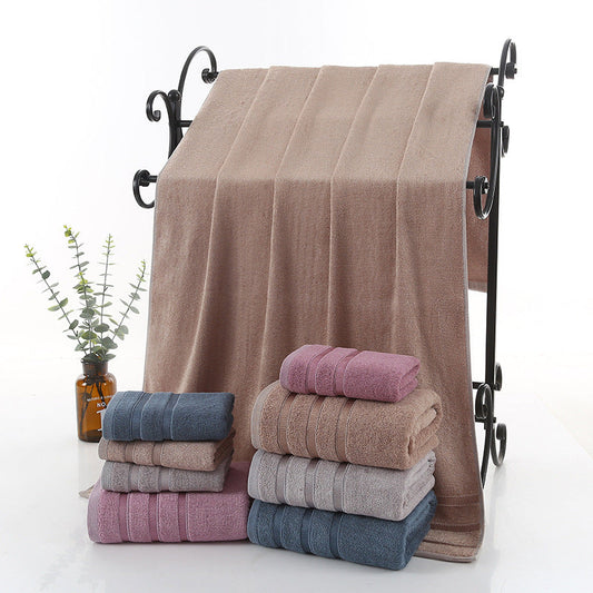 KTX-617363 Bamboo Fiber Bath Towel – Super Absorbent, Soft, Available in Blue, Purple, Gray, and Brown (70x140 cm)