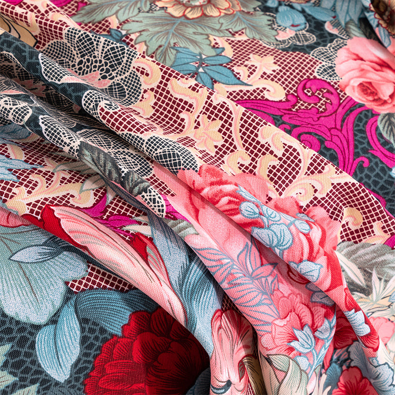 KTX-617619 Floral Cotton Mattress Sheet Set for Single Beds - Multiple Sizes Available