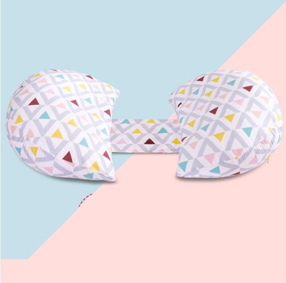 KTX-618771 Adjustable Multifunctional Pregnancy Pillow - 100% Cotton Cover, High Elastic Cotton Filling, Antibacterial Liner
