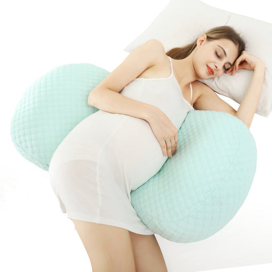 KTX-618771 Adjustable Multifunctional Pregnancy Pillow - 100% Cotton Cover, High Elastic Cotton Filling, Antibacterial Liner
