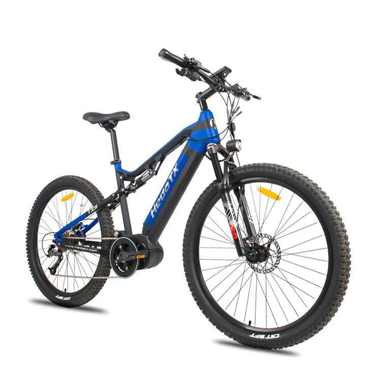 KTX-619411 29-Inch Full Suspension Electric Mountain Bike with Aluminum Alloy Frame and 27 Speed Gears