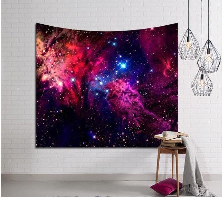 KTX-619795 Cosmic Deep Space Polyester Tapestry - Multiple Sizes Available
