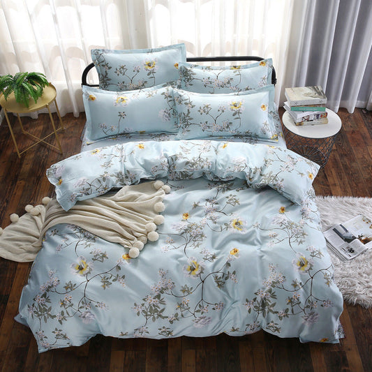 KTX-620563 Four-Piece Personalized Home Textile Bedding Set - Aloe Cotton and Polyester, Simple Designs