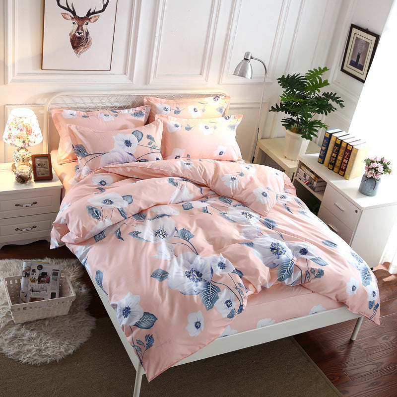 KTX-620563 Four-Piece Personalized Home Textile Bedding Set - Aloe Cotton and Polyester, Simple Designs