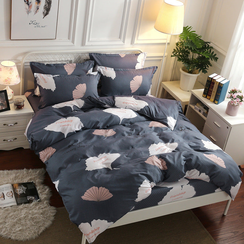 KTX-620563 Four-Piece Personalized Home Textile Bedding Set - Aloe Cotton and Polyester, Simple Designs